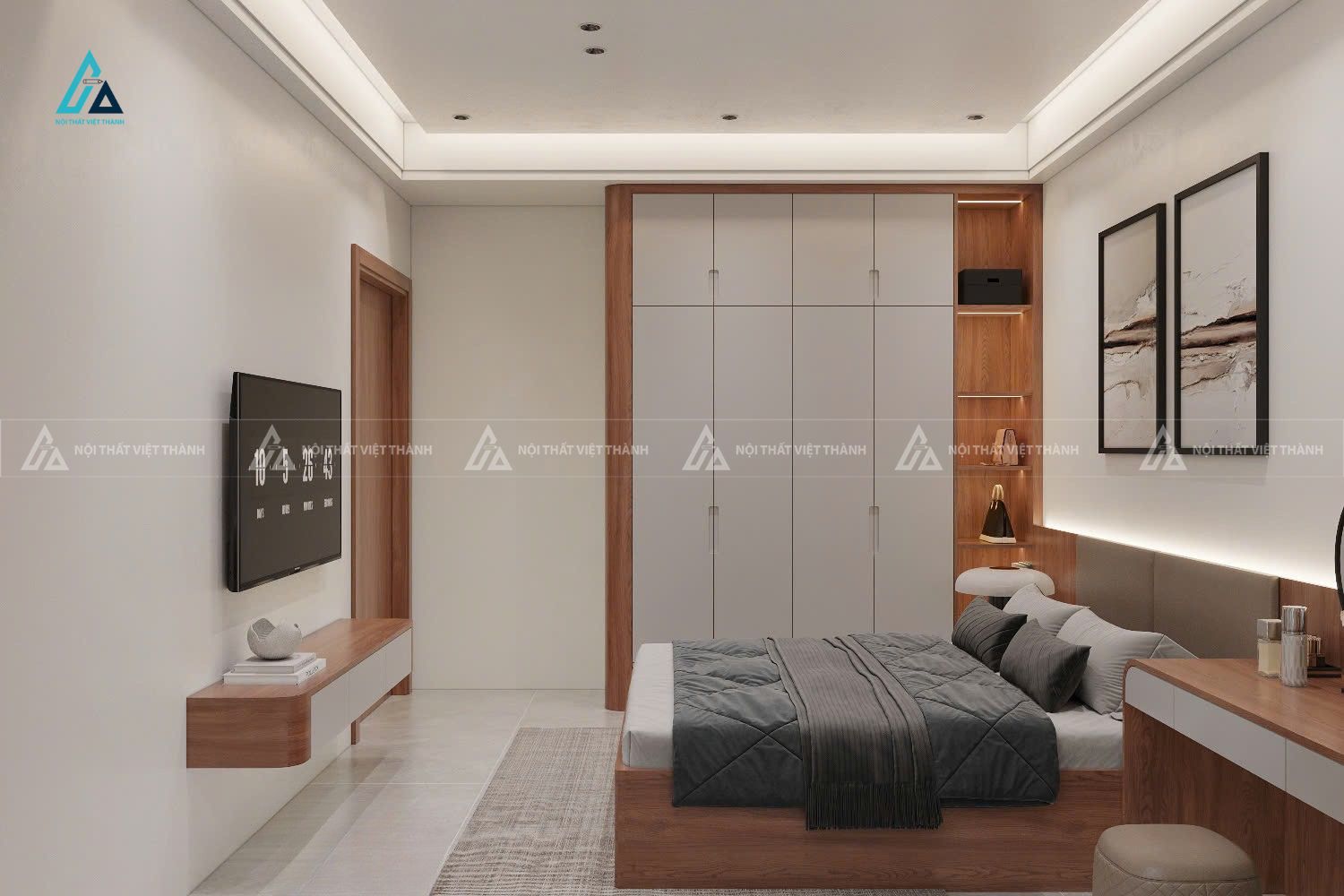 Thiết kế nội thất nhà phố chú Đức Đồng Sơn Đồng Tháp 8