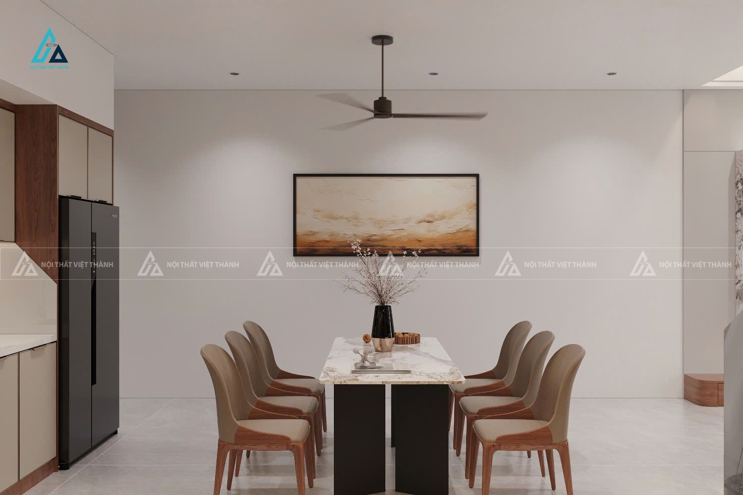 Thiết kế nội thất nhà phố chú Đức Đồng Sơn Đồng Tháp 7