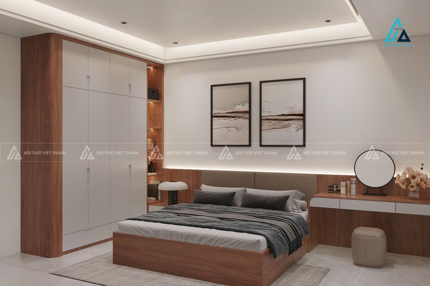 Thiết kế nội thất nhà phố chú Đức Đồng Sơn Đồng Tháp 9
