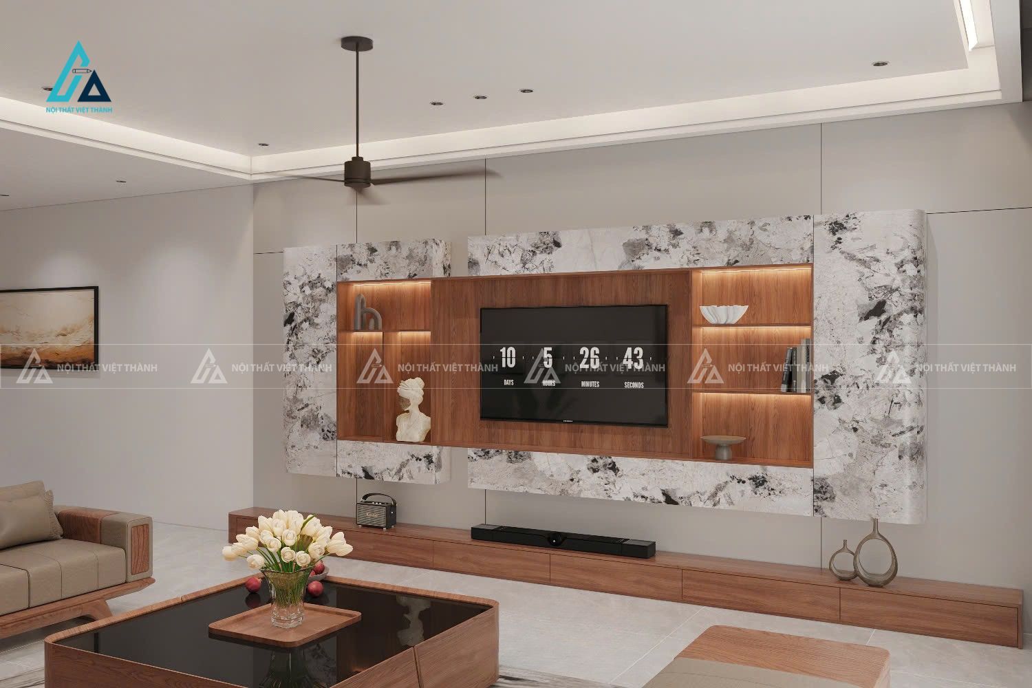Thiết kế nội thất nhà phố chú Đức Đồng Sơn Đồng Tháp 4