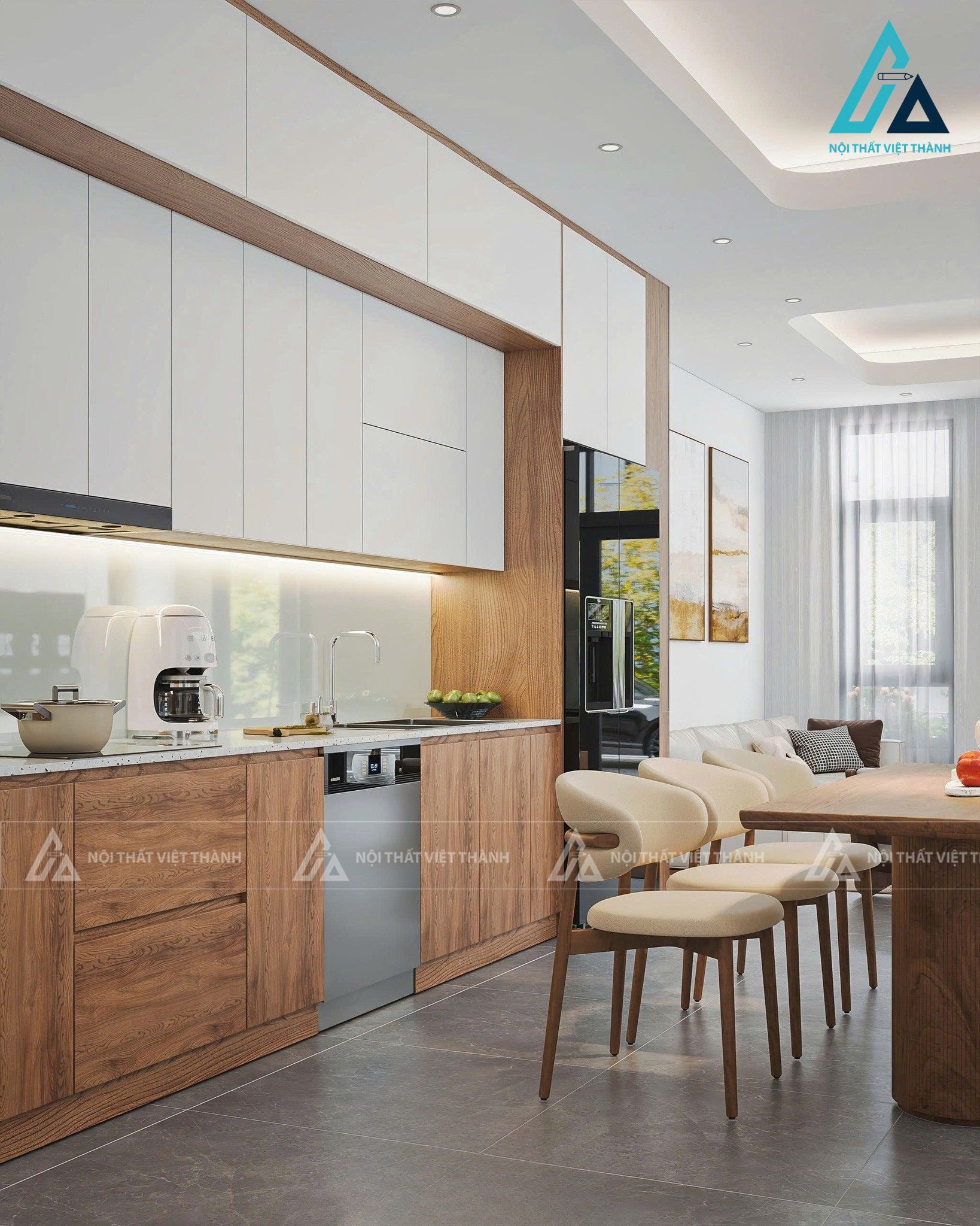 Thiết kế nội thất nhà phố chú Thành Hậu Nghĩa Tây Ninh 5