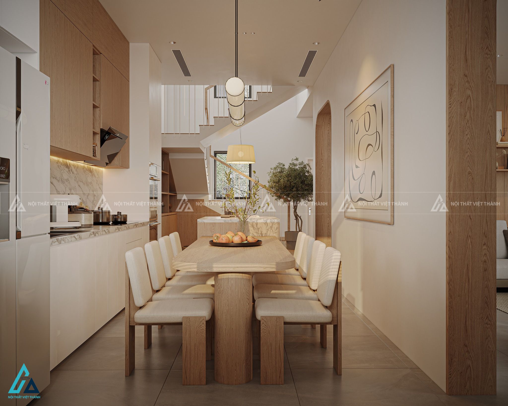 Thiết kế nội thất nhà phố chú Thành Luận Đức Huệ Tây Ninh 10