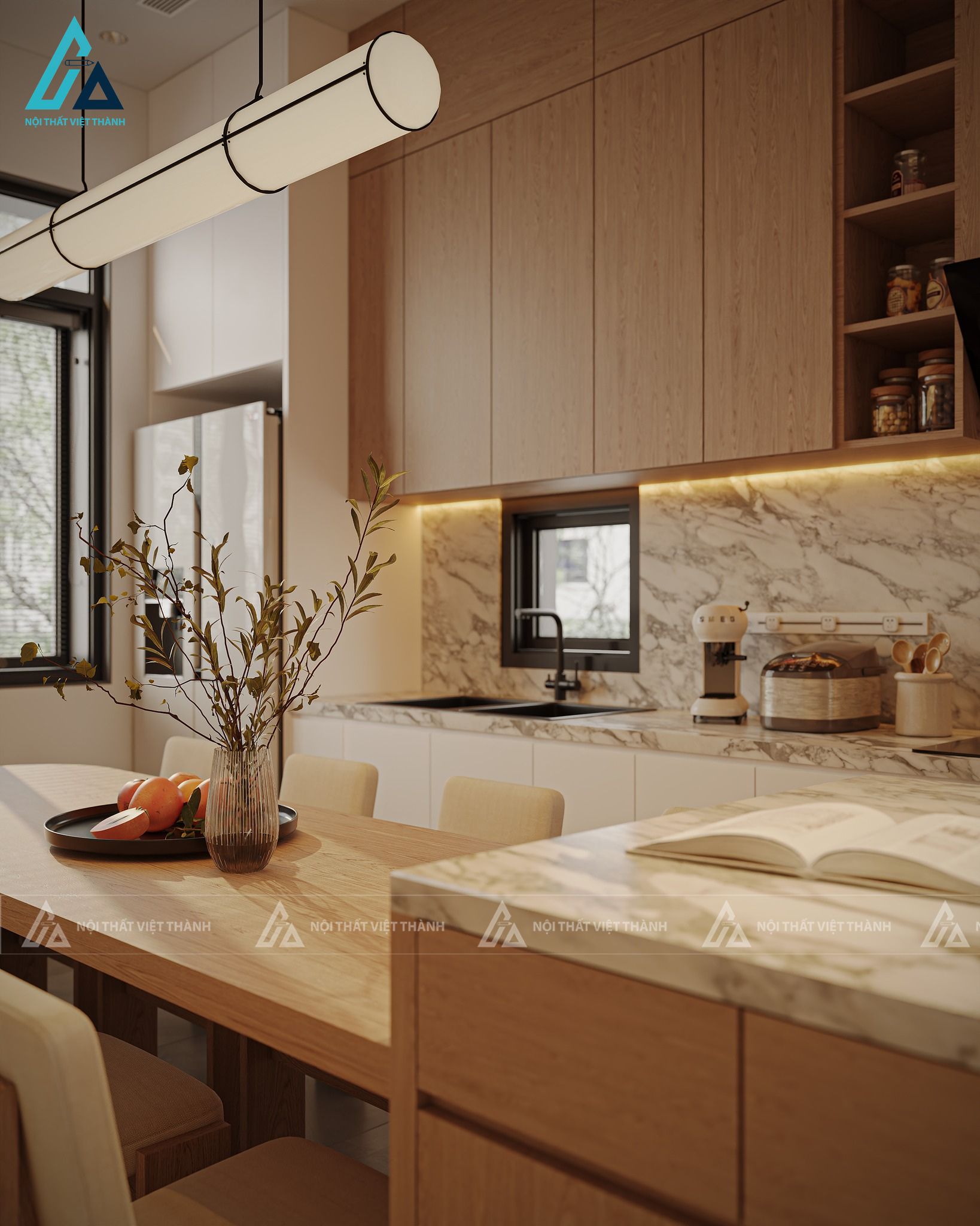 Thiết kế nội thất nhà phố chú Thành Luận Đức Huệ Tây Ninh 7