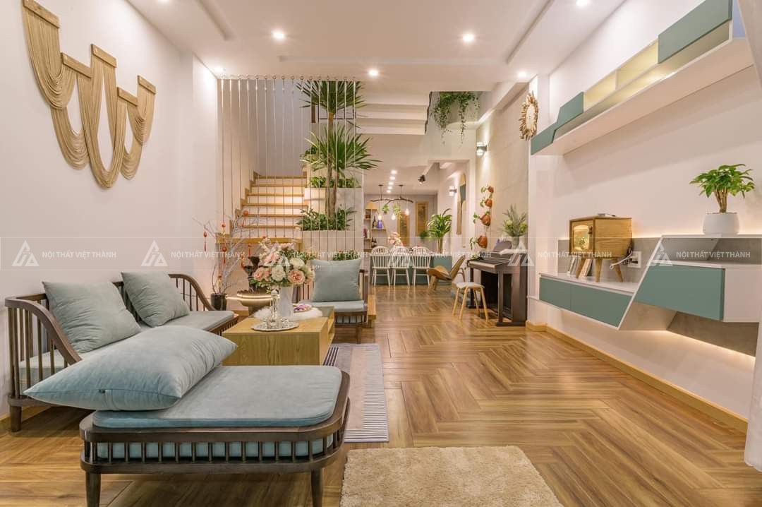Nội thất phòng khách nhà phố hiện đại
