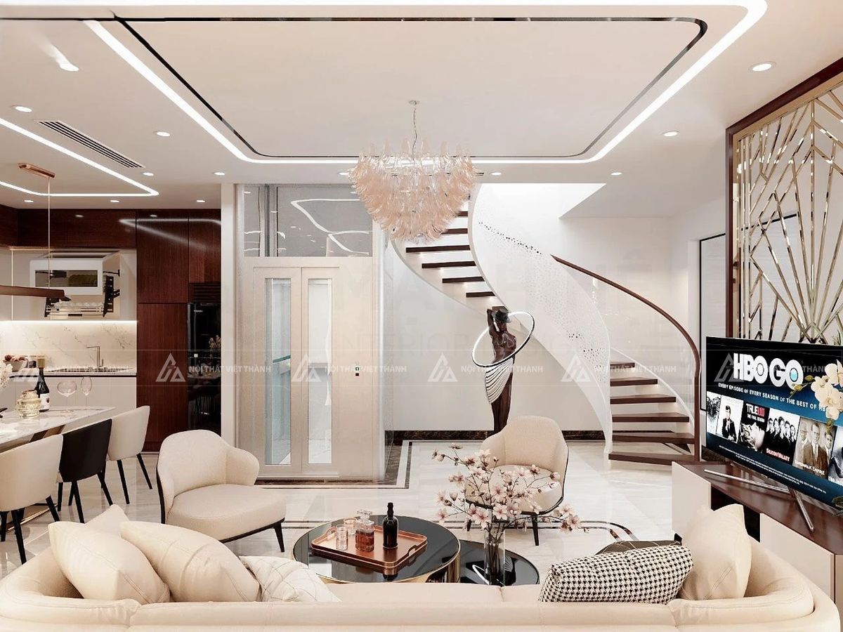 Nội thất nhà phố sang trọng cho diện tích lớn