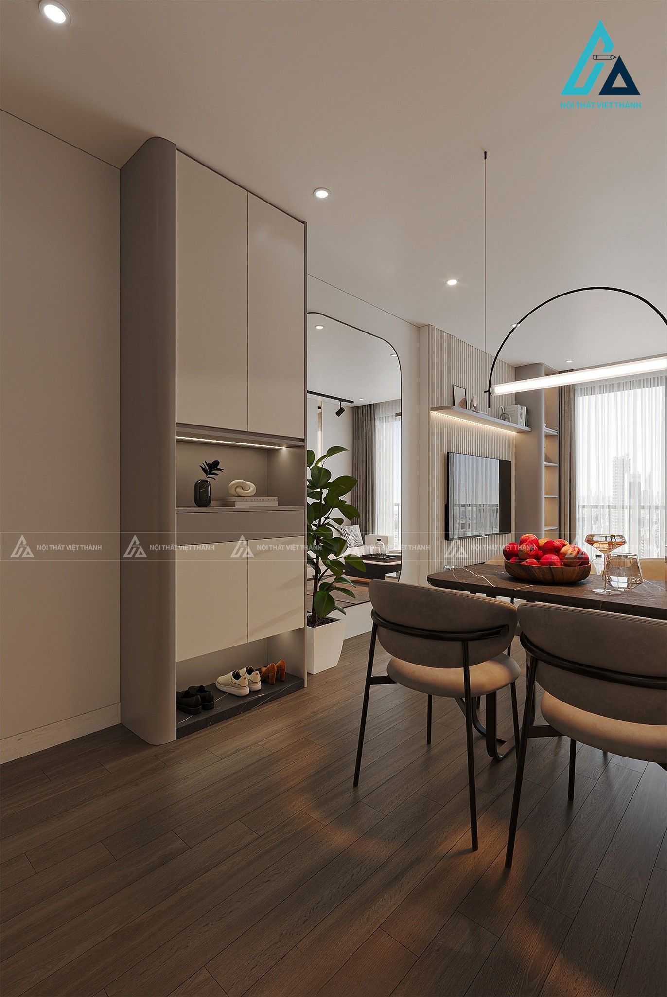 Thiết kế nội thất phòng bếp anh Khôi Long Hòa Tây Ninh 3