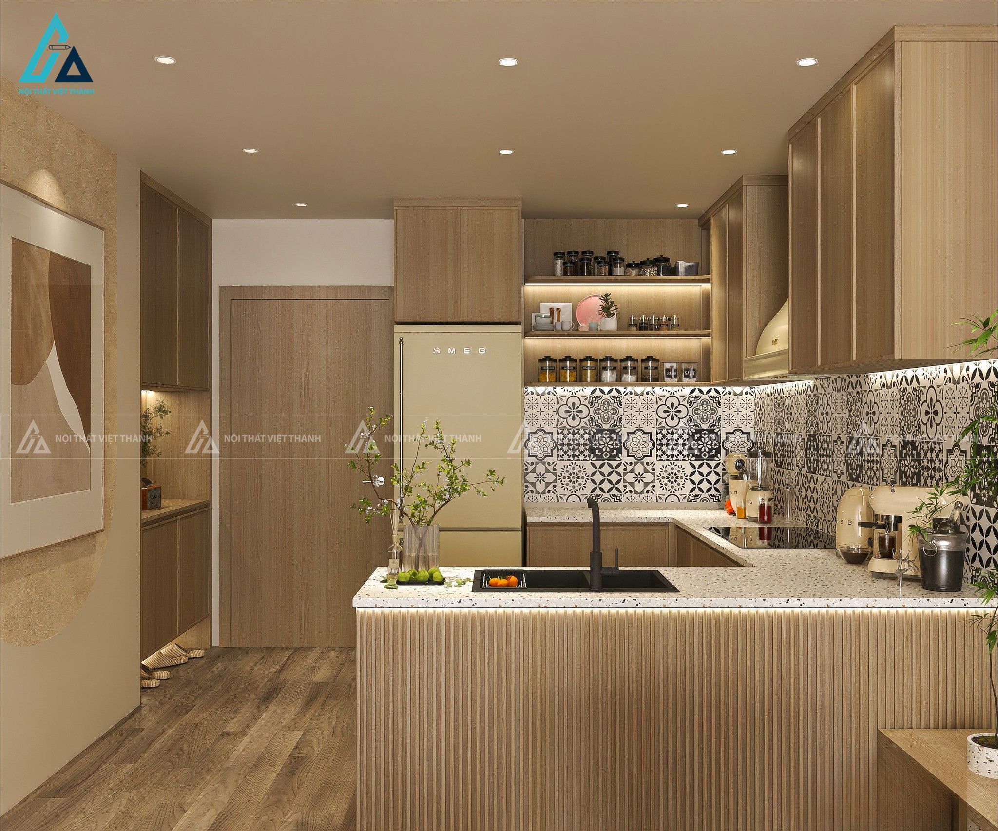 Thiết kế nội thất phòng bếp anh Đăng An Hội Tây Hồ Chí Minh 5