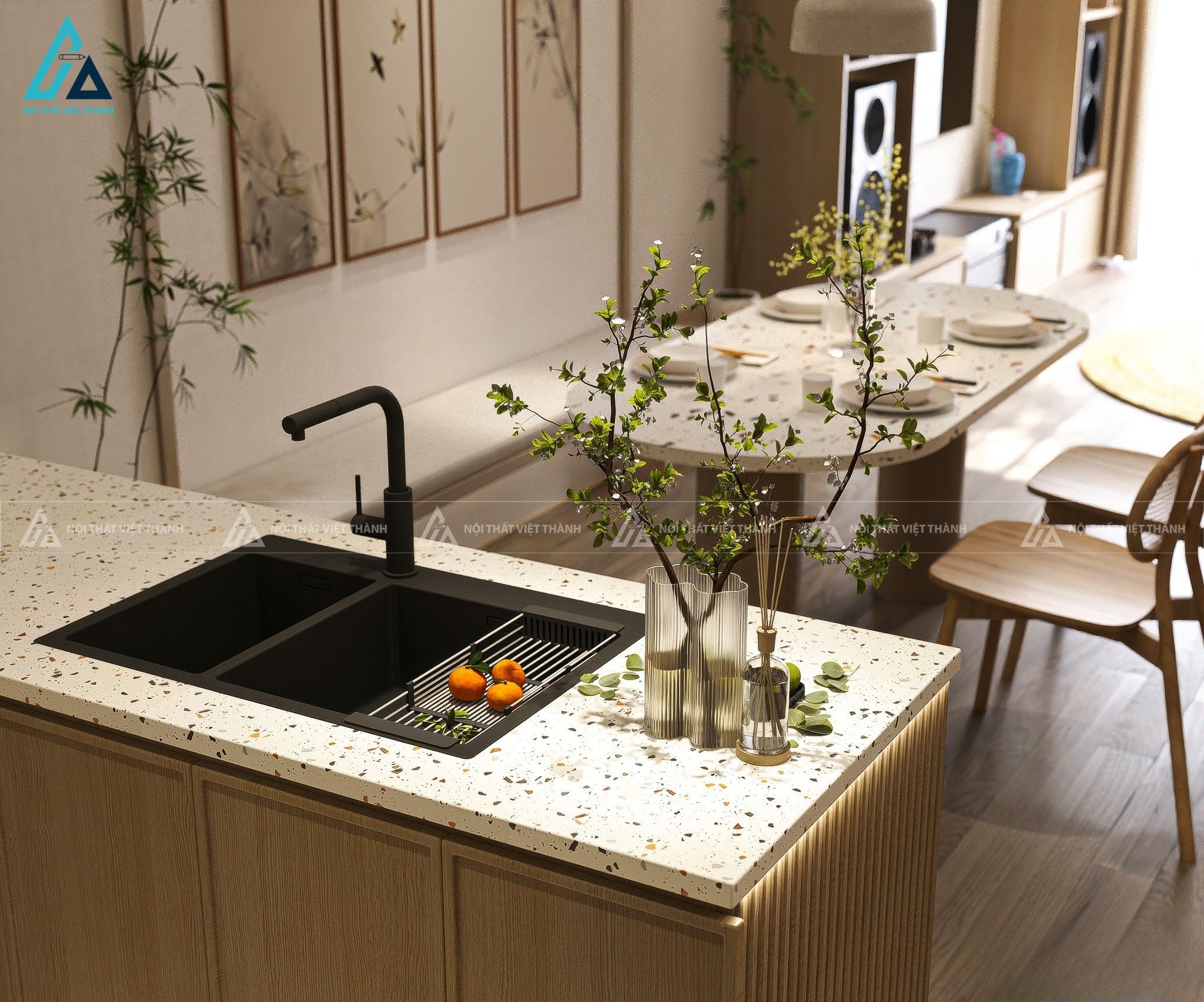 Thiết kế nội thất phòng bếp anh Đăng An Hội Tây Hồ Chí Minh 4