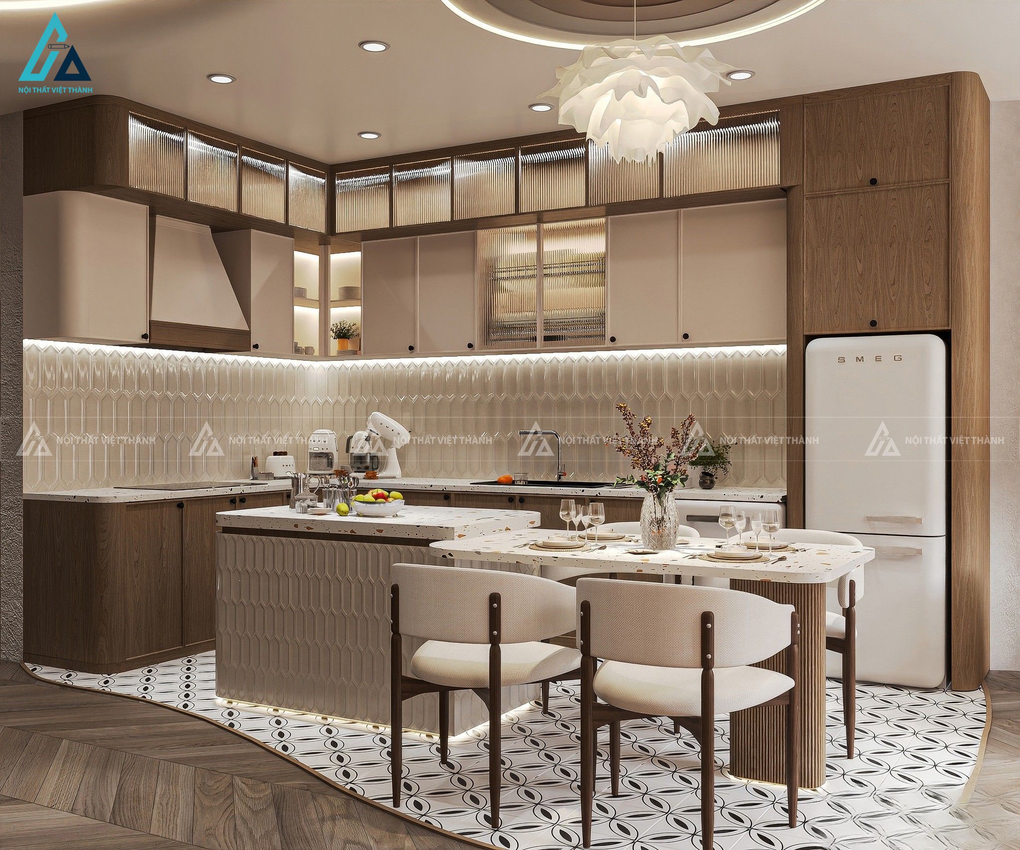 Thiết kế nội thất phòng bếp chị Nhung Gò Vấp Hồ Chí Minh 5