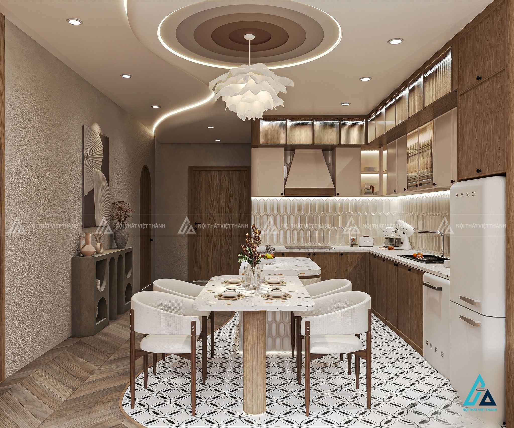 Thiết kế nội thất phòng bếp chị Nhung Gò Vấp Hồ Chí Minh 6