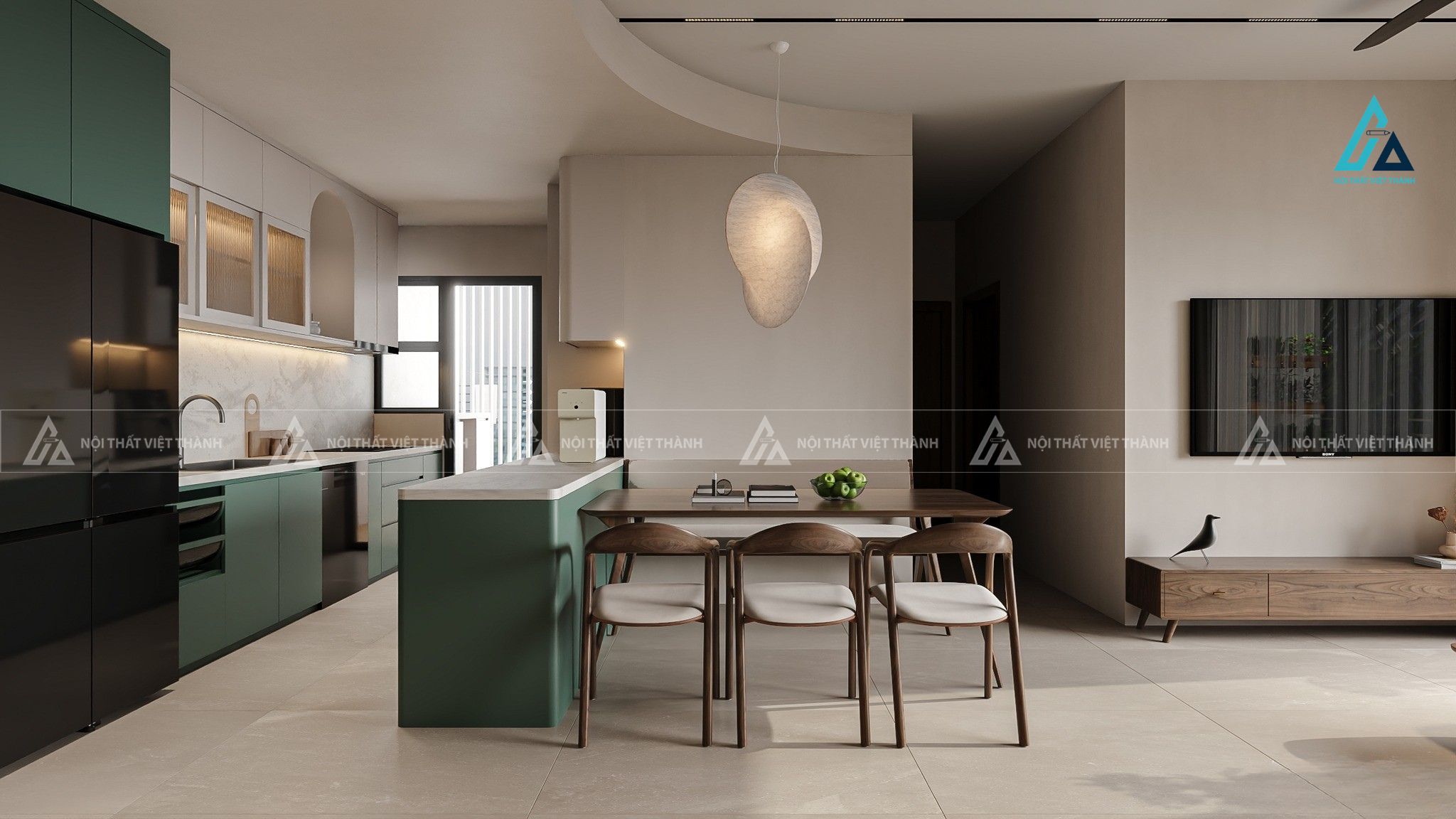 Thiết kế nội thất phòng bếp chị Trâm Cần Giờ Hồ Chí Minh