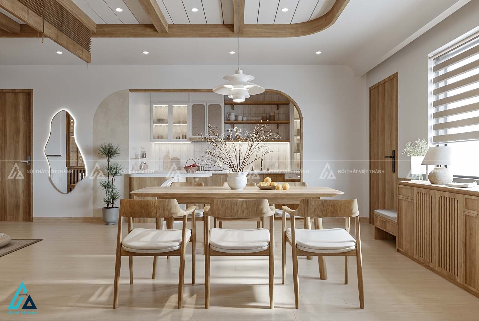 Thiết kế nội thất phòng bếp chung cư chị Hân Đông Thạnh Hồ Chí Minh