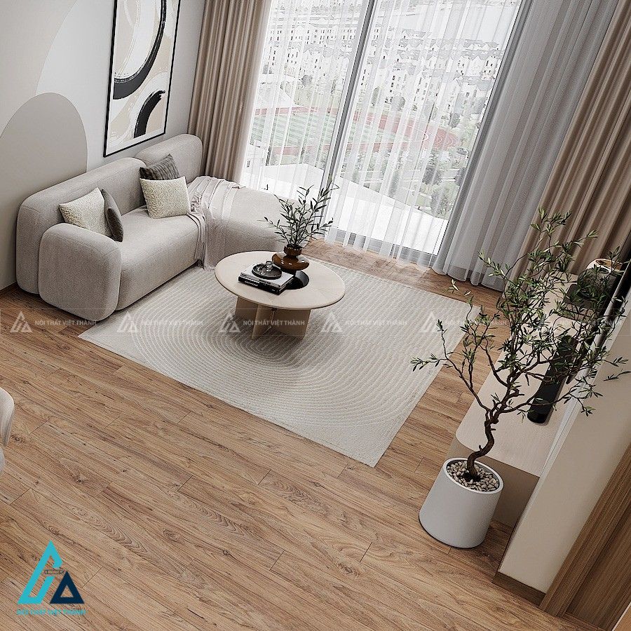 Thiết kế nội thất phòng khách căn hộ anh Phi Tân Phú Hồ Chí Minh 2
