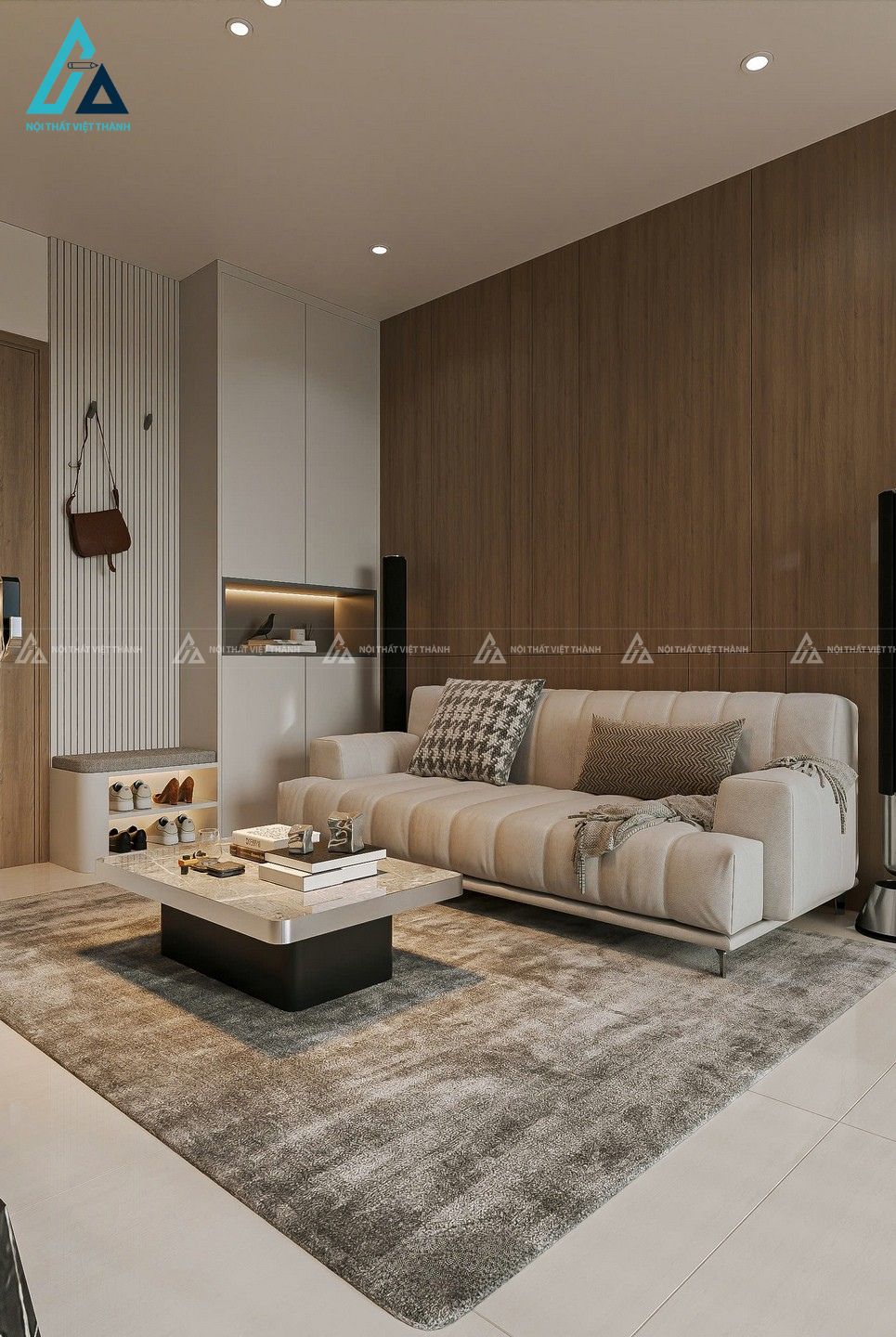 Thiết kế nội thất phòng khách căn hộ chị Hà Thủ Đức Hồ Chí Minh 5