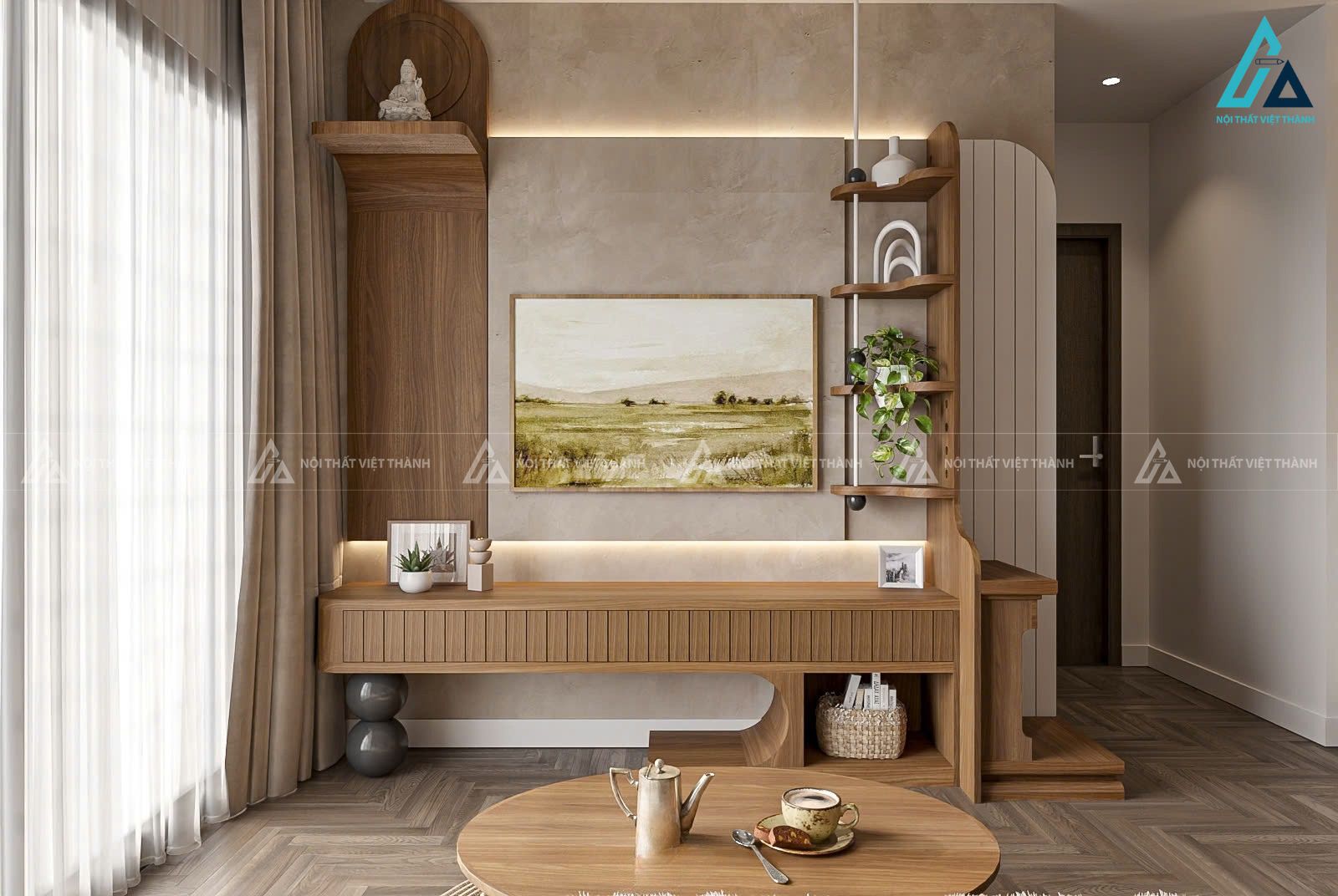 Thiết kế nội thất phòng khách chị Nhiên Thủ Dầu Một Bình Dương