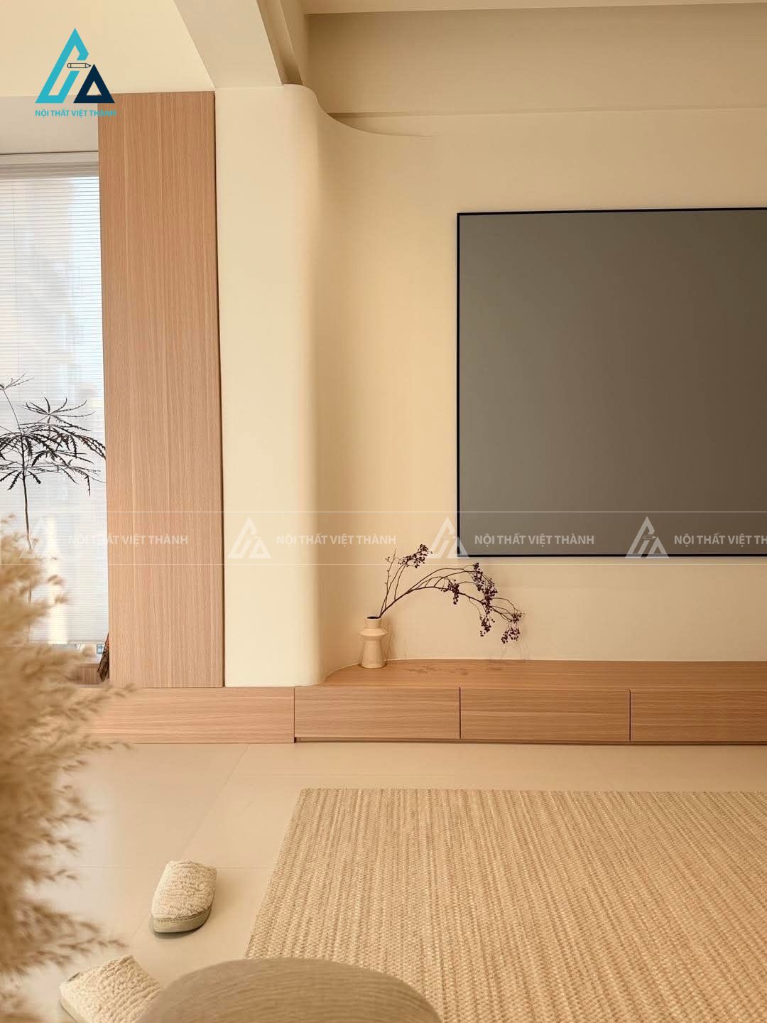 Thiết kế nội thất phòng khách chung cư cô Duyên Dầu Giây Đồng Nai 3