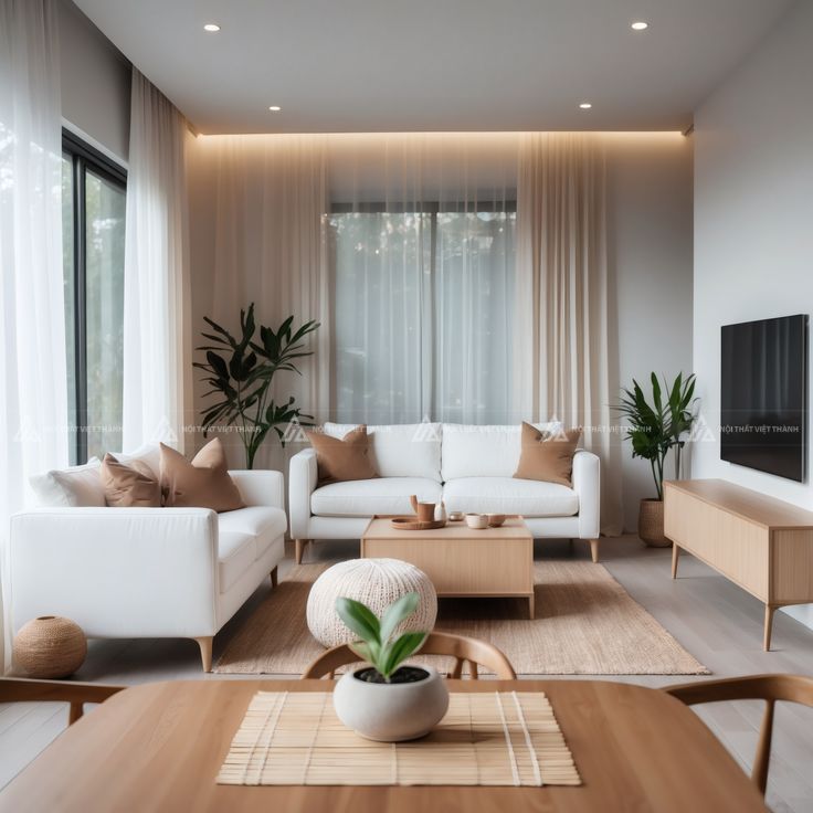 Phòng khách 15m2 bố trí khoa học với không gian tiện nghi