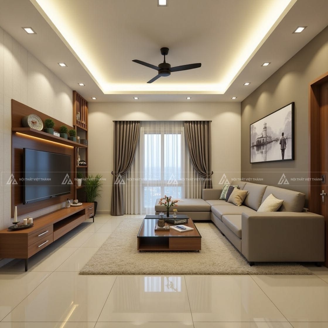 Thiết kế nội thất phòng khách theo diện tích (12m2, 15m2, 18m2, 25m2)