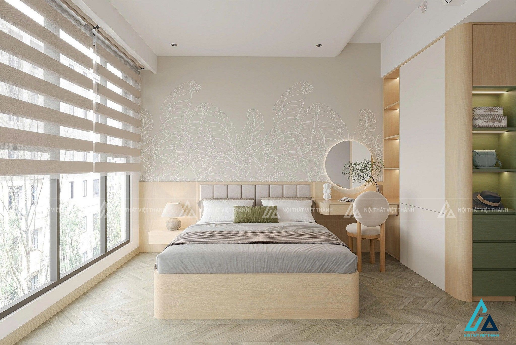 Thiết kế nội thất phòng ngủ căn hộ anh Tài Nha Bích Đồng Nai 1