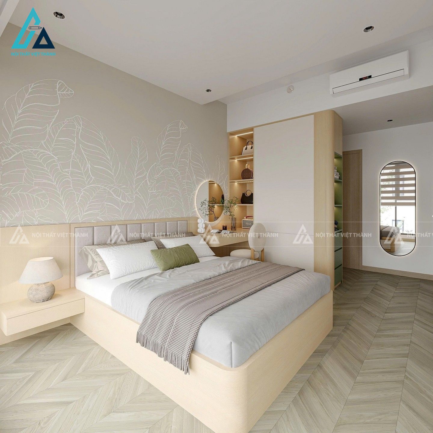 Thiết kế nội thất phòng ngủ căn hộ anh Tài Nha Bích Đồng Nai 5