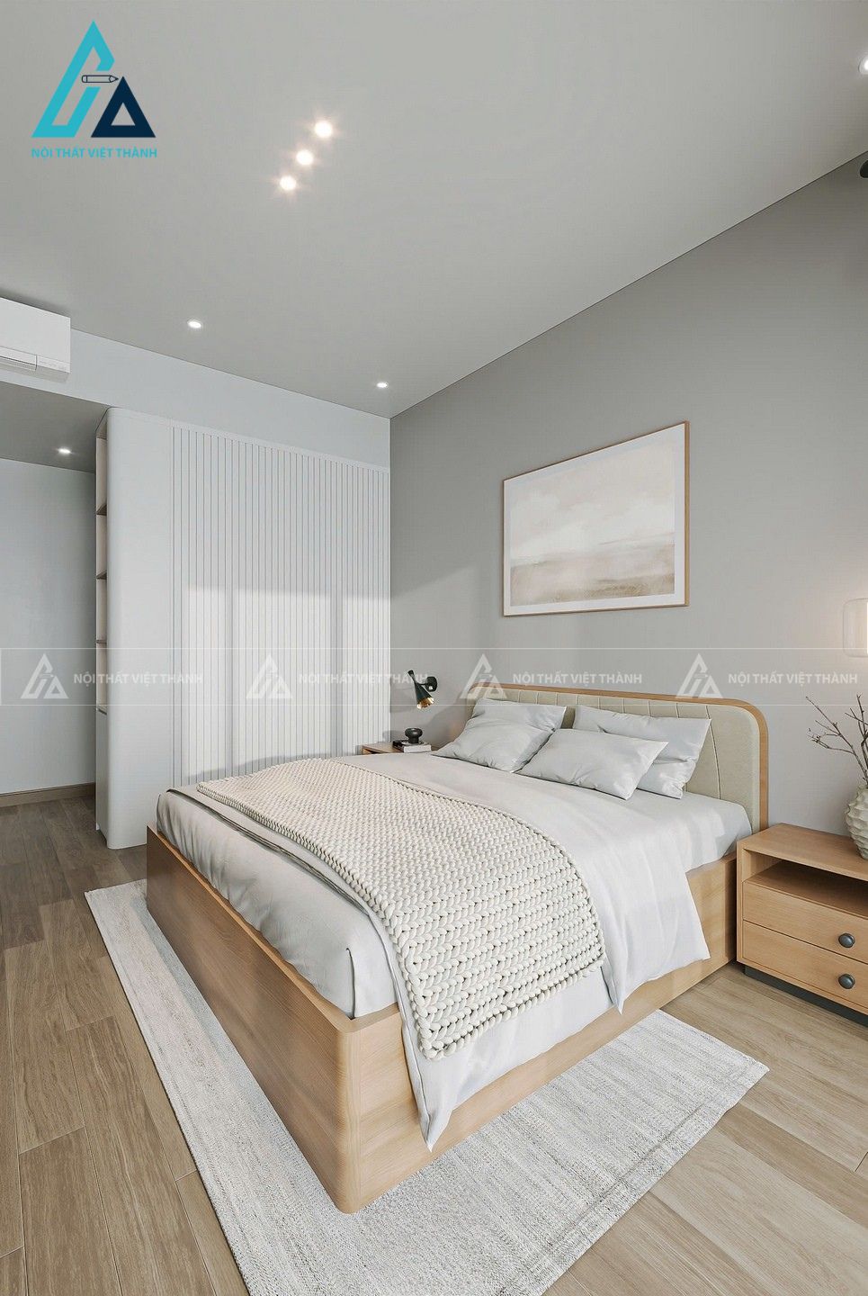 Thiết kế nội thất phòng ngủ chị Chi Mỹ Phong Đồng Tháp 2
