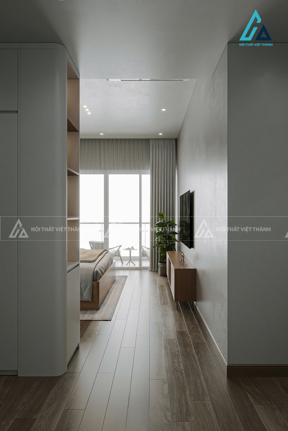 Thiết kế nội thất phòng ngủ chị Chi Mỹ Phong Đồng Tháp 4
