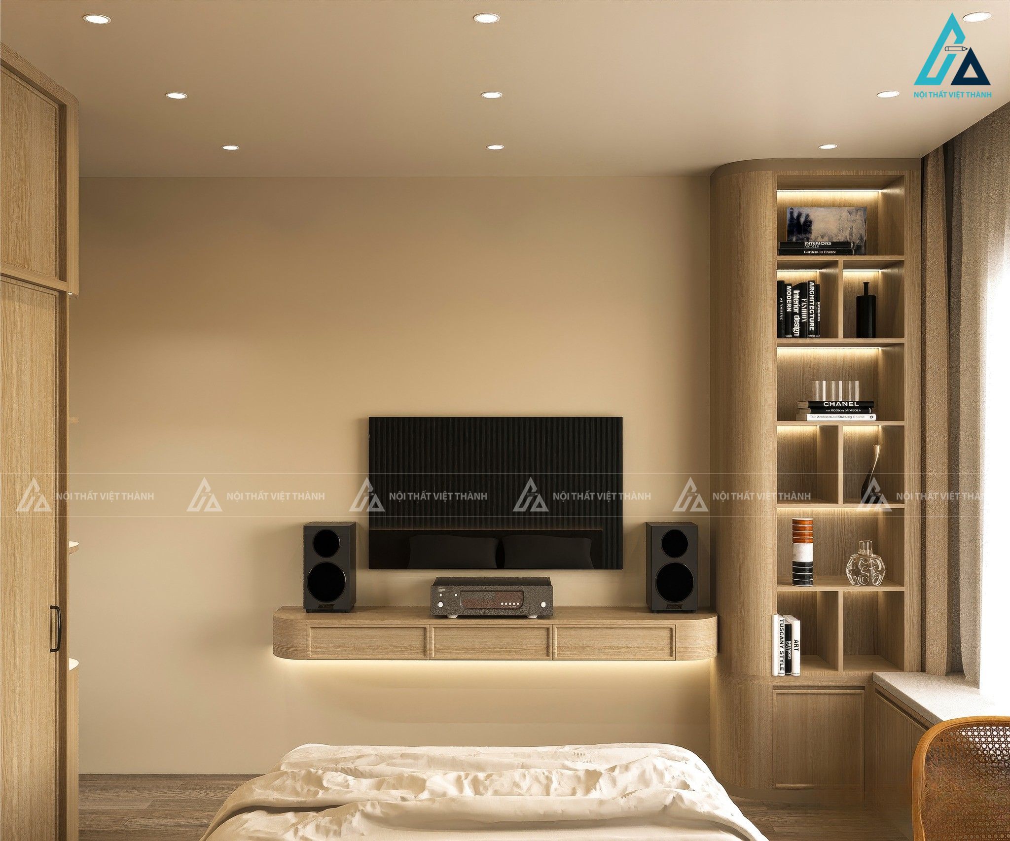 Thiết kế nội thất phòng ngủ chị Phương Tân Sơn Hòa Hồ Chí Minh 3