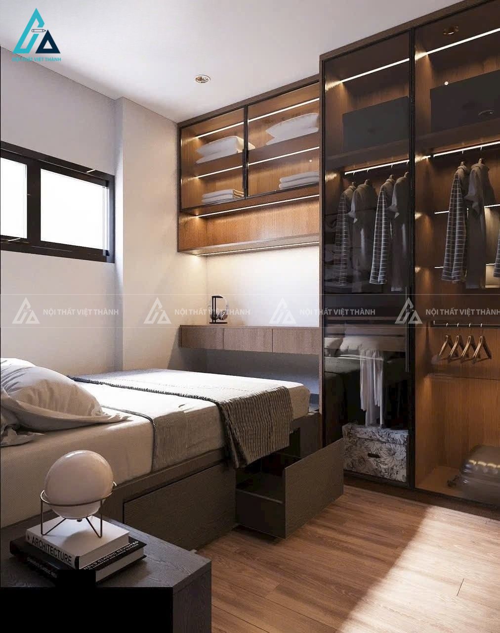 Thiết kế nội thất phòng ngủ ông Việt Đông Hưng Thuận Hồ Chí Minh 2