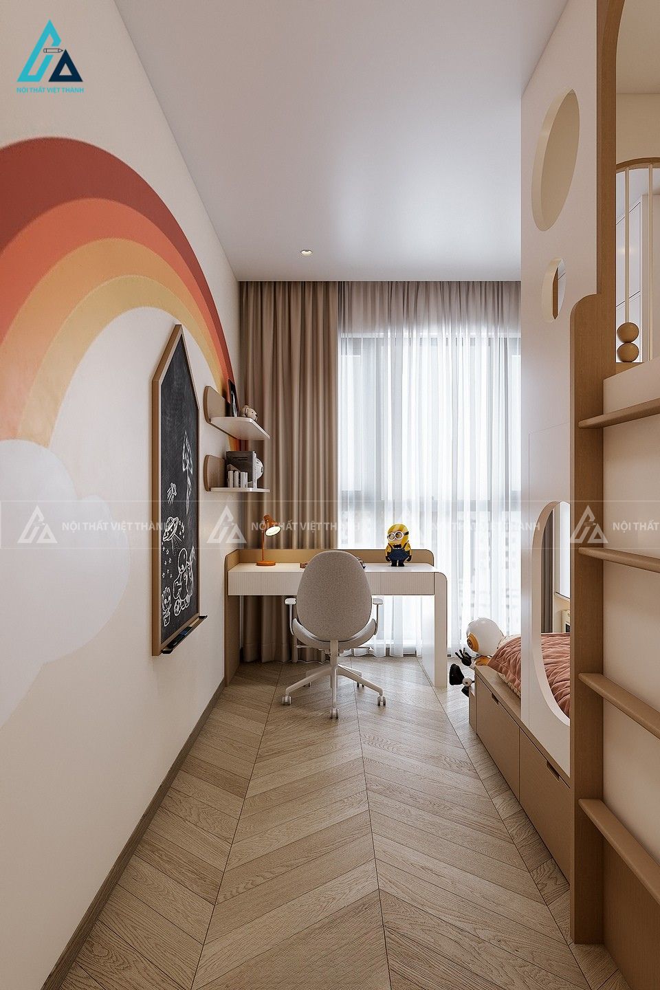 Thiết kế nội thất phòng trẻ em anh Từ Hòa Lợi Hồ Chí Minh 4