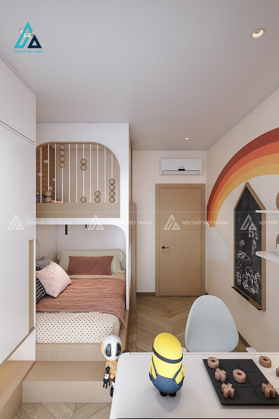 Thiết kế nội thất phòng trẻ em anh Từ Hòa Lợi Hồ Chí Minh