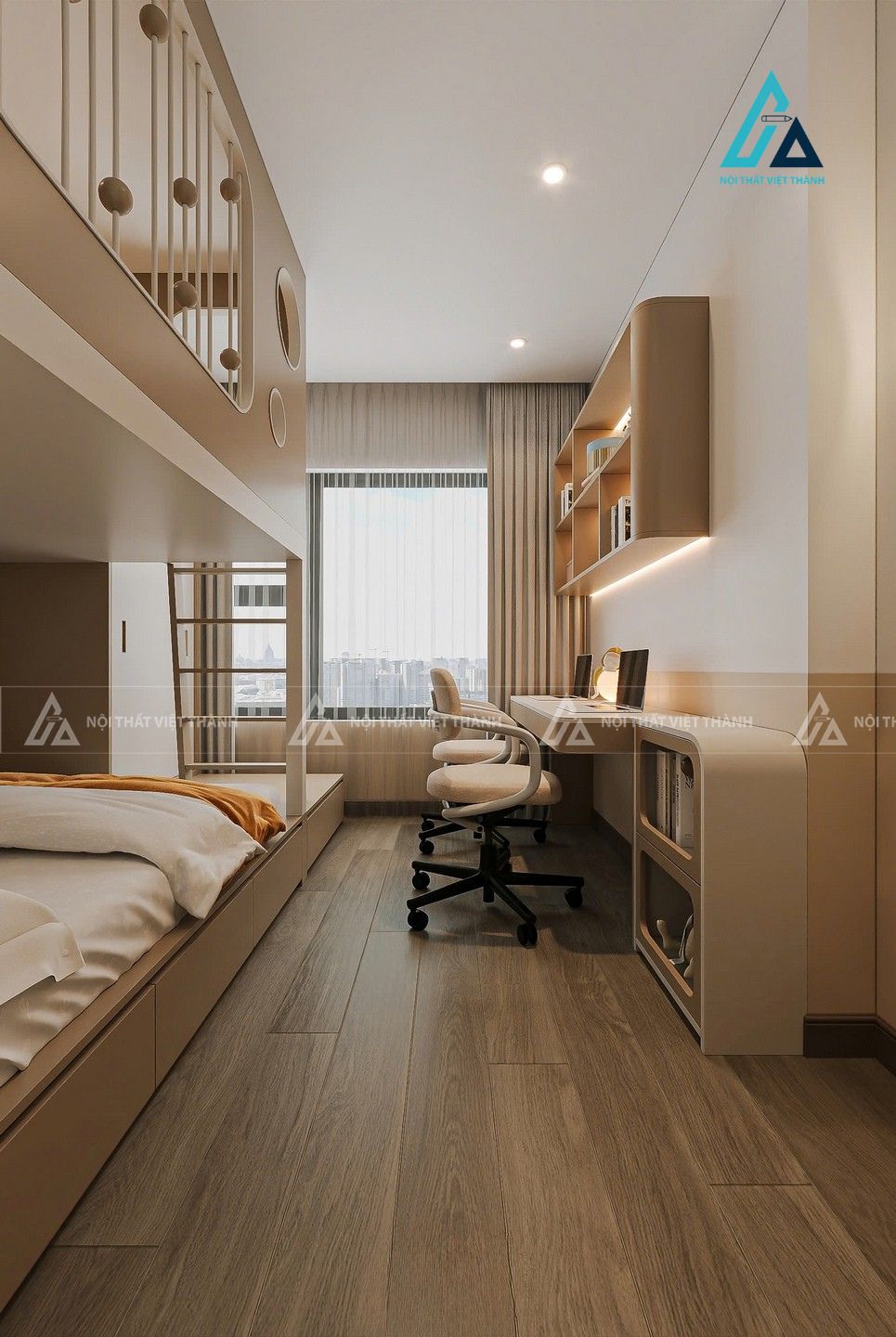 Thiết kế nội thất phòng trẻ em chị Hằng Tân Khánh Hồ Chí Minh 2