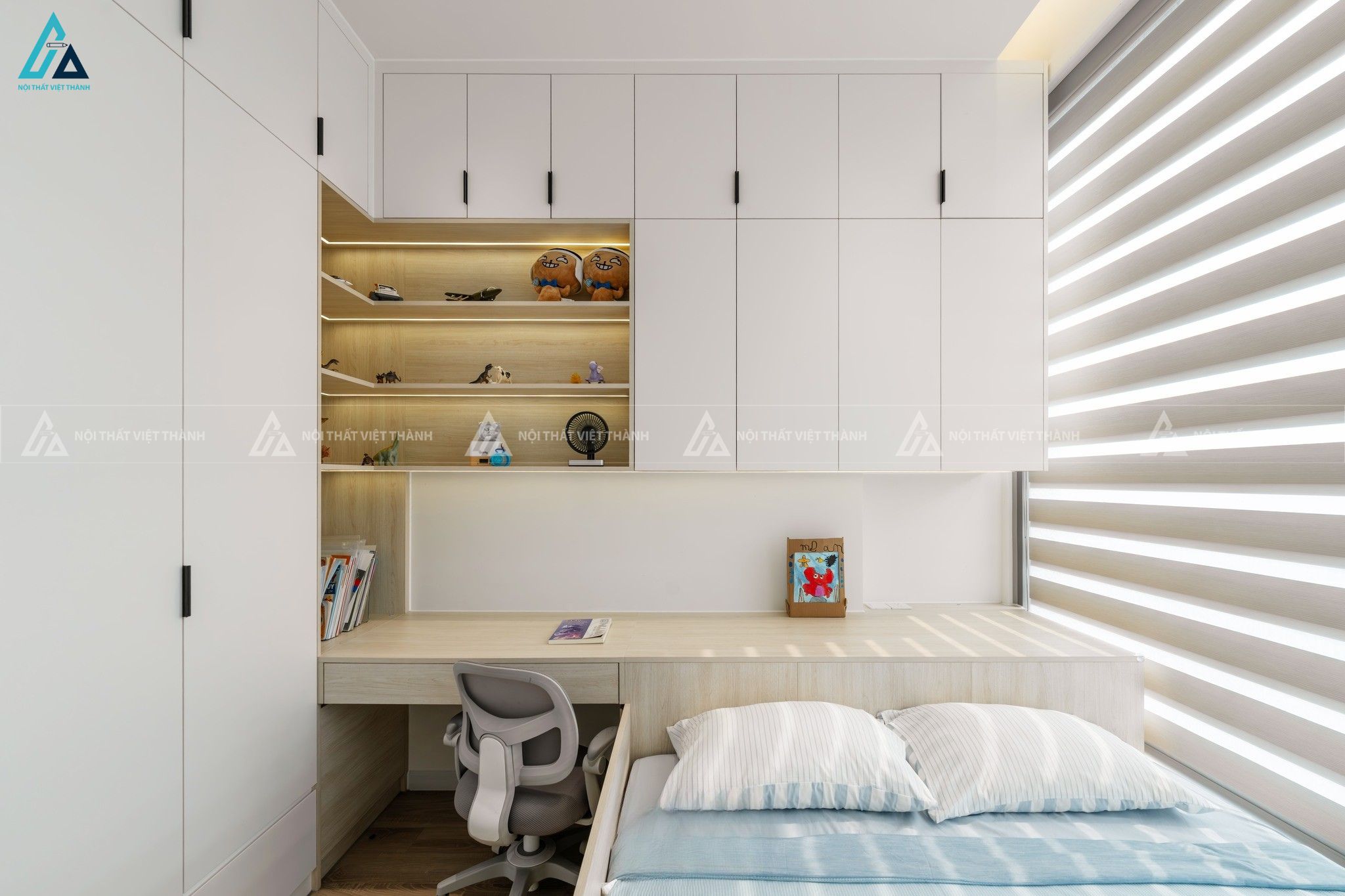 Thiết kế nội thất phòng trẻ em chị Ngọc Khuê Hòa Phú Hồ Chí Minh