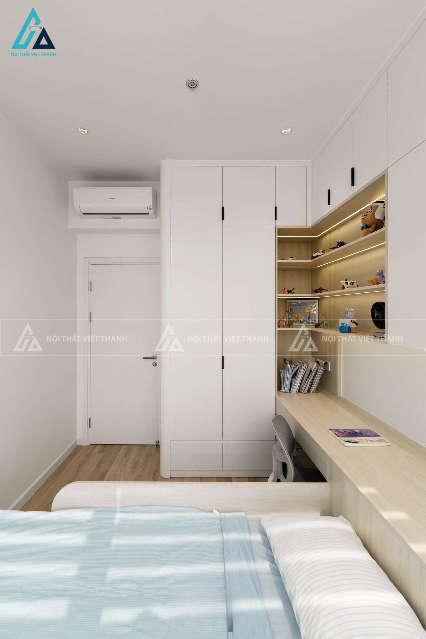 Thiết kế nội thất phòng trẻ em chị Ngọc Khuê Hòa Phú Hồ Chí Minh 7