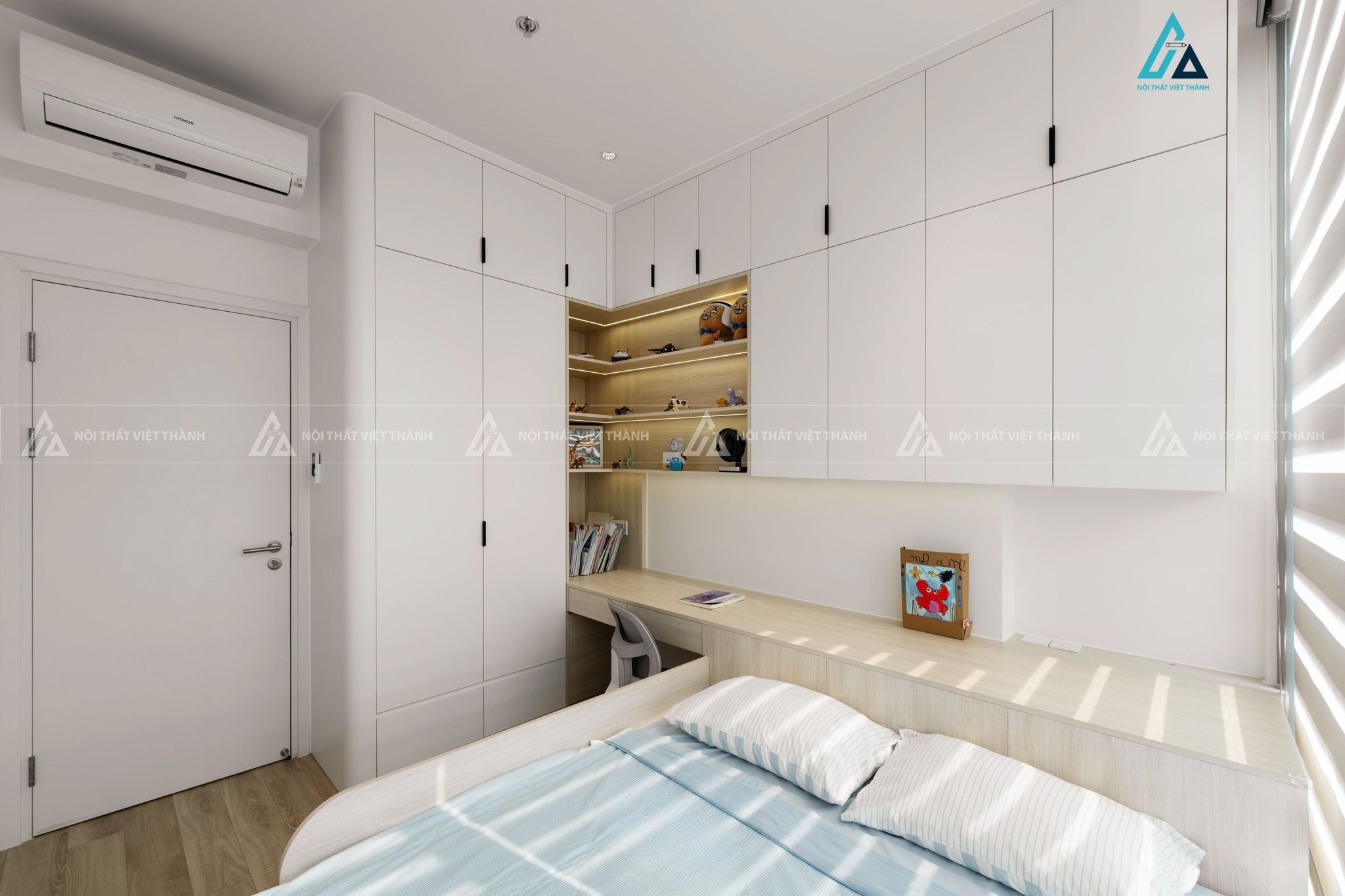 Thiết kế nội thất phòng trẻ em chị Ngọc Khuê Hòa Phú Hồ Chí Minh 6