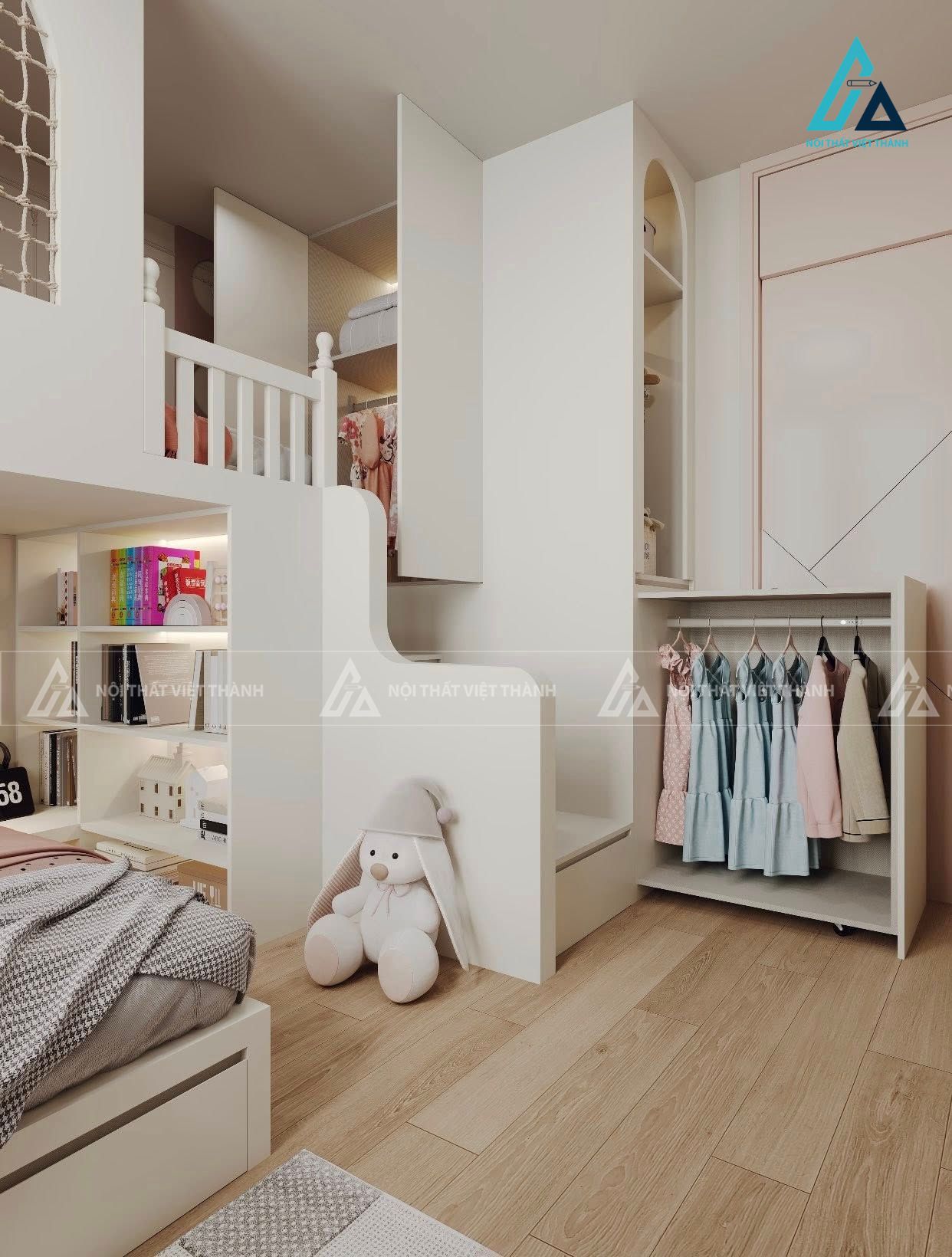 Thiết kế nội thất phòng trẻ em chú Bình Hòa Minh Vĩnh Long 3