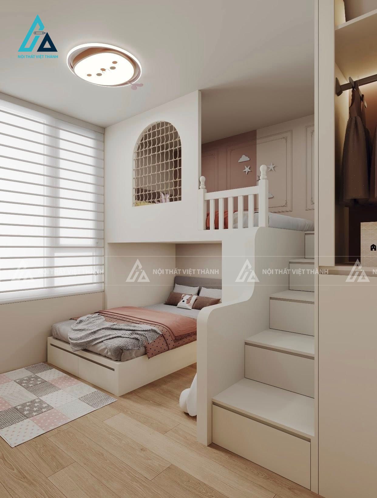Thiết kế nội thất phòng trẻ em chú Bình Hòa Minh Vĩnh Long 2