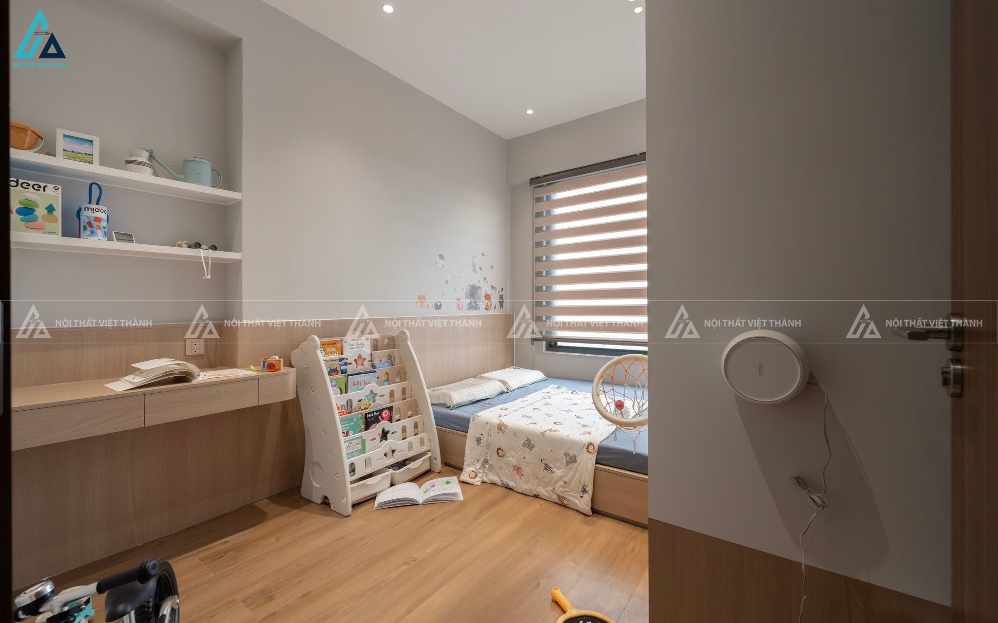 Thiết kế nội thất phòng trẻ em chú Quốc Vương Gia Lộc Tây Ninh 4