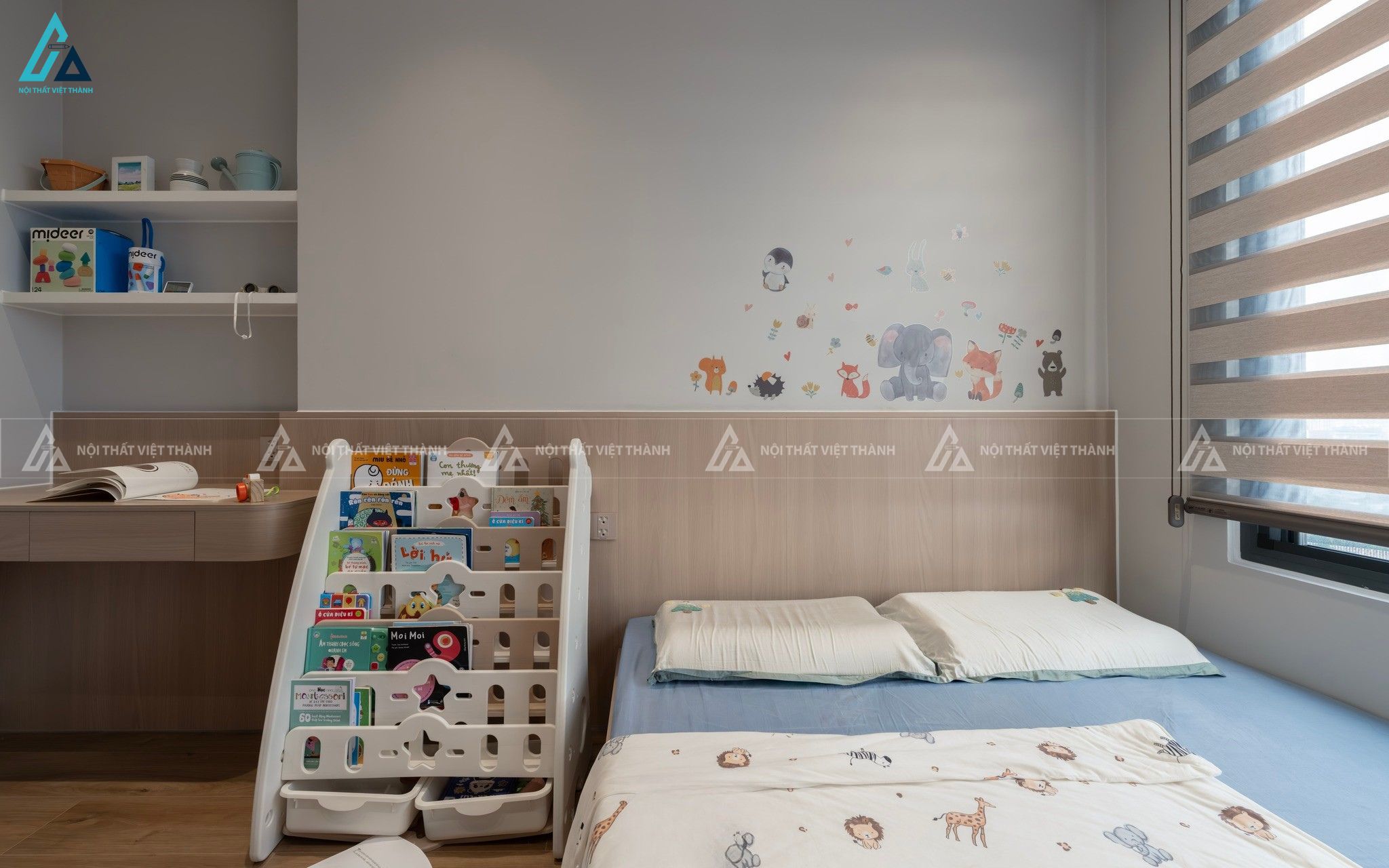 Thiết kế nội thất phòng trẻ em chú Quốc Vương Gia Lộc Tây Ninh 7