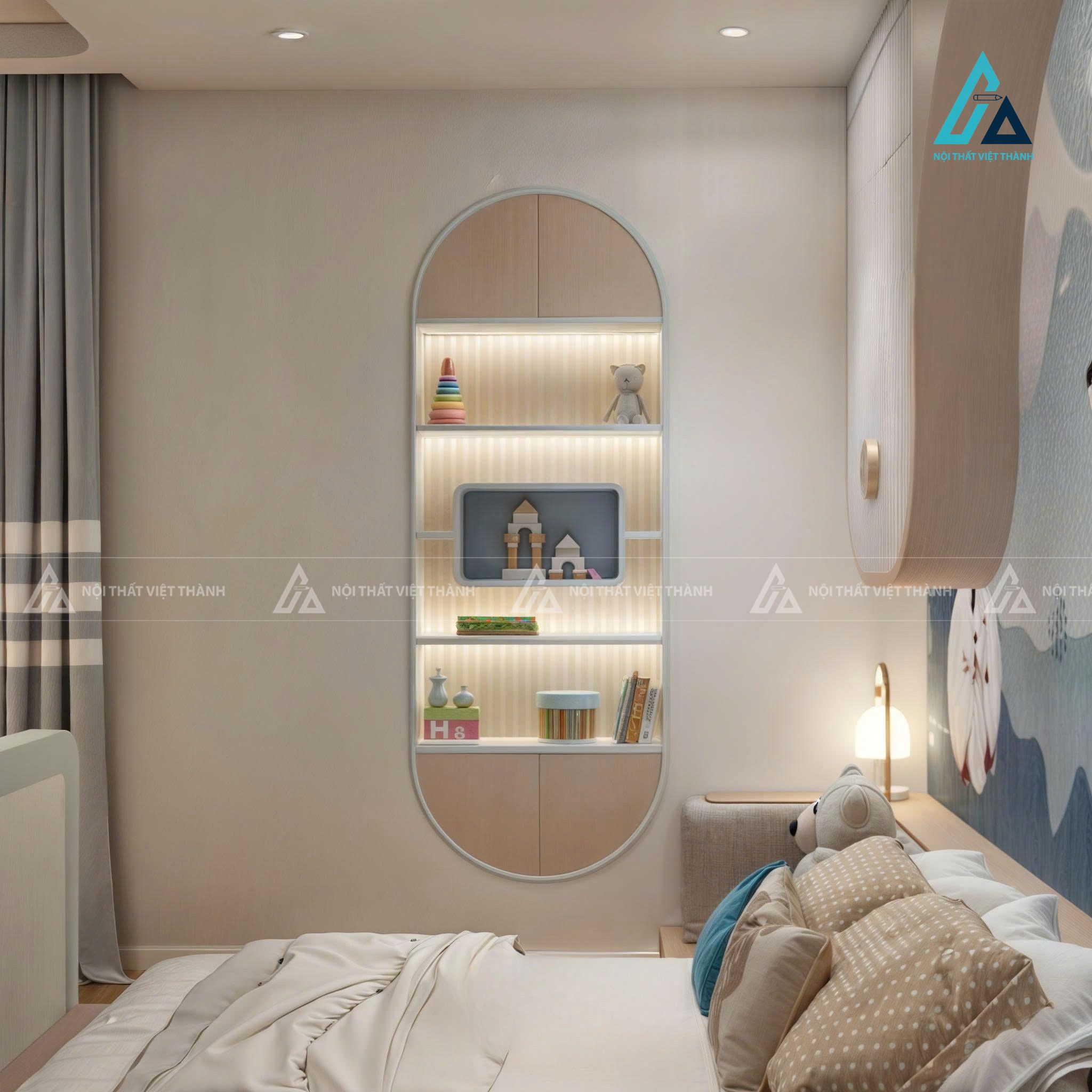 Thiết kế nội thất phòng trẻ em ông Quân Phước An Đồng Nai 4