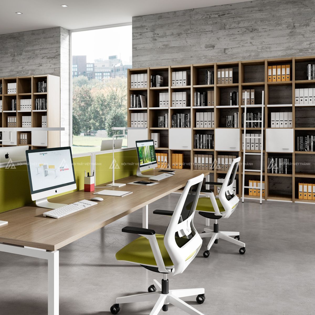 Thiết kế văn phòng bố trí nội thất khoa học