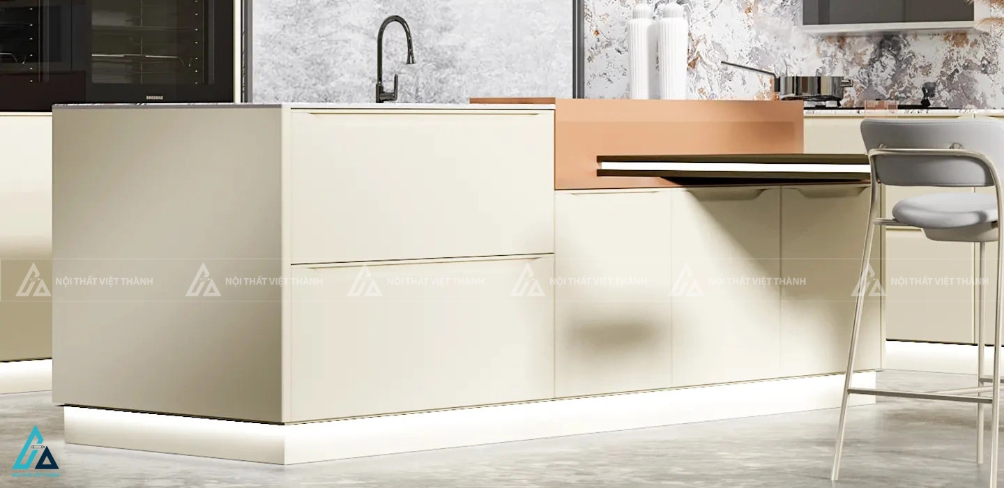 Tủ bếp gỗ công nghiệp cao cấp với hệ đảo bếp đa năng tiện nghi 3