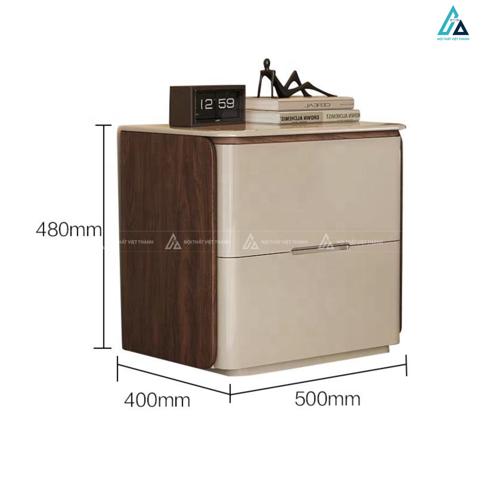 Tủ đầu giường ngăn kéo ẩn thiết kế tối giản sang trọng đẳng cấp 1