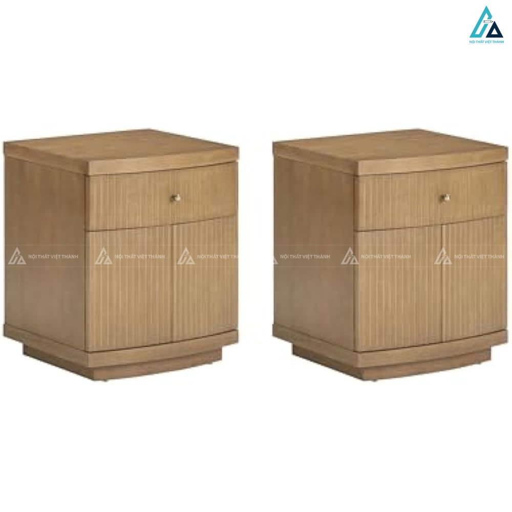 Tủ đầu giường mặt cửa rãnh thiết kế hiện đại sang trọng 1