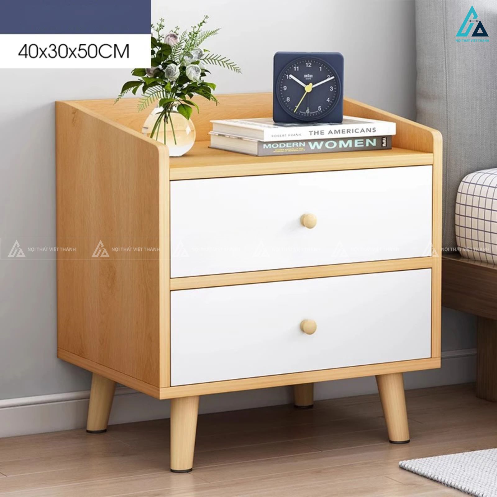 Tủ đầu giường hiện đại phối màu tinh tế thiết kế tiện nghi 3