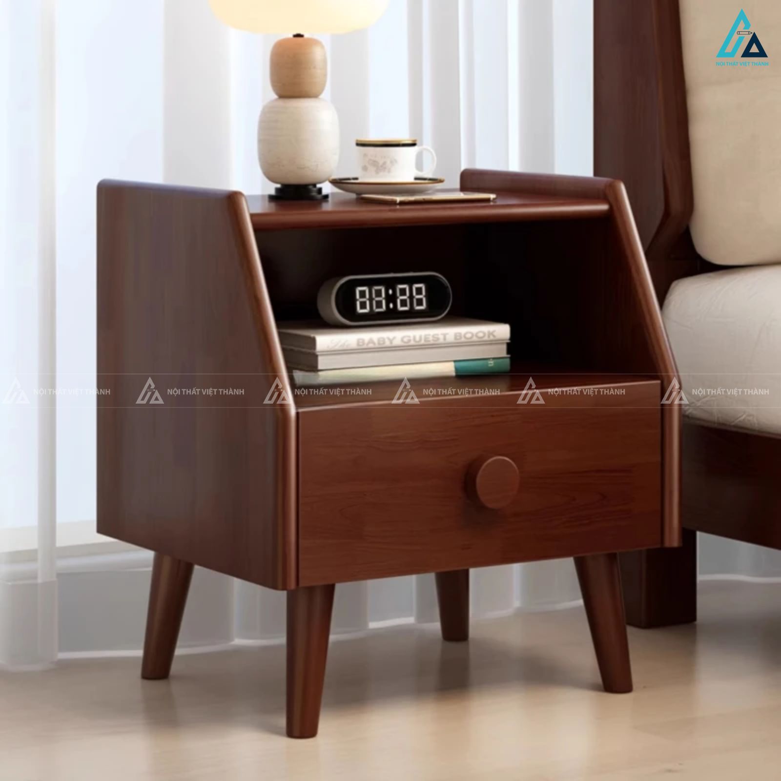 Tủ đầu giường hiện đại vát góc thiết kế tinh tế sang trọng 3
