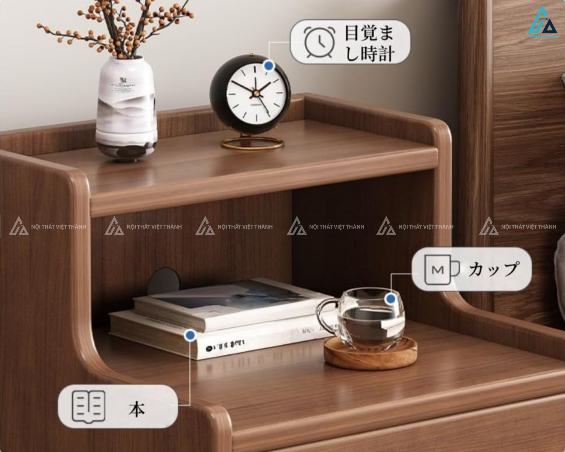 Tủ đầu giường đơn giản trang nhã thiết kế tinh tế hiện đại 4