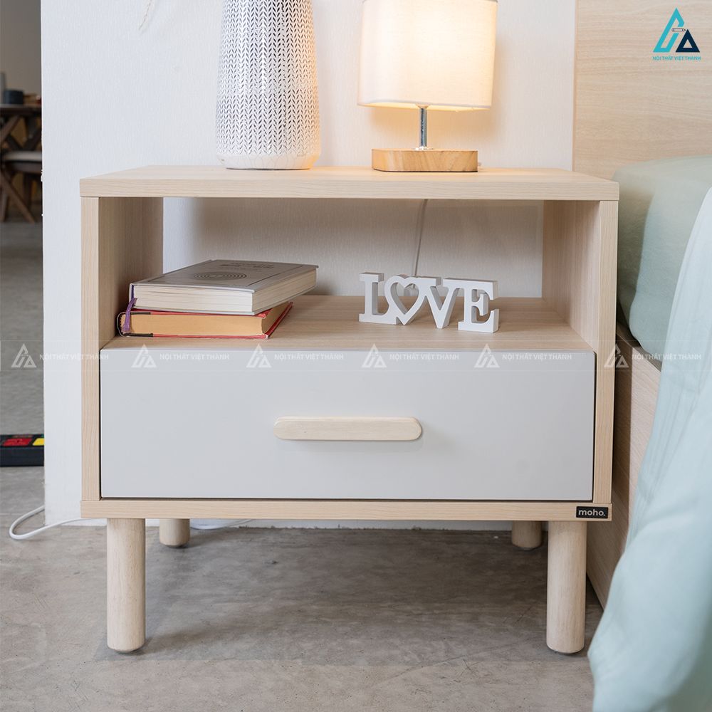 Tủ đầu giường nhỏ gọn hiện đại có ngăn kéo thiết kế tinh tế