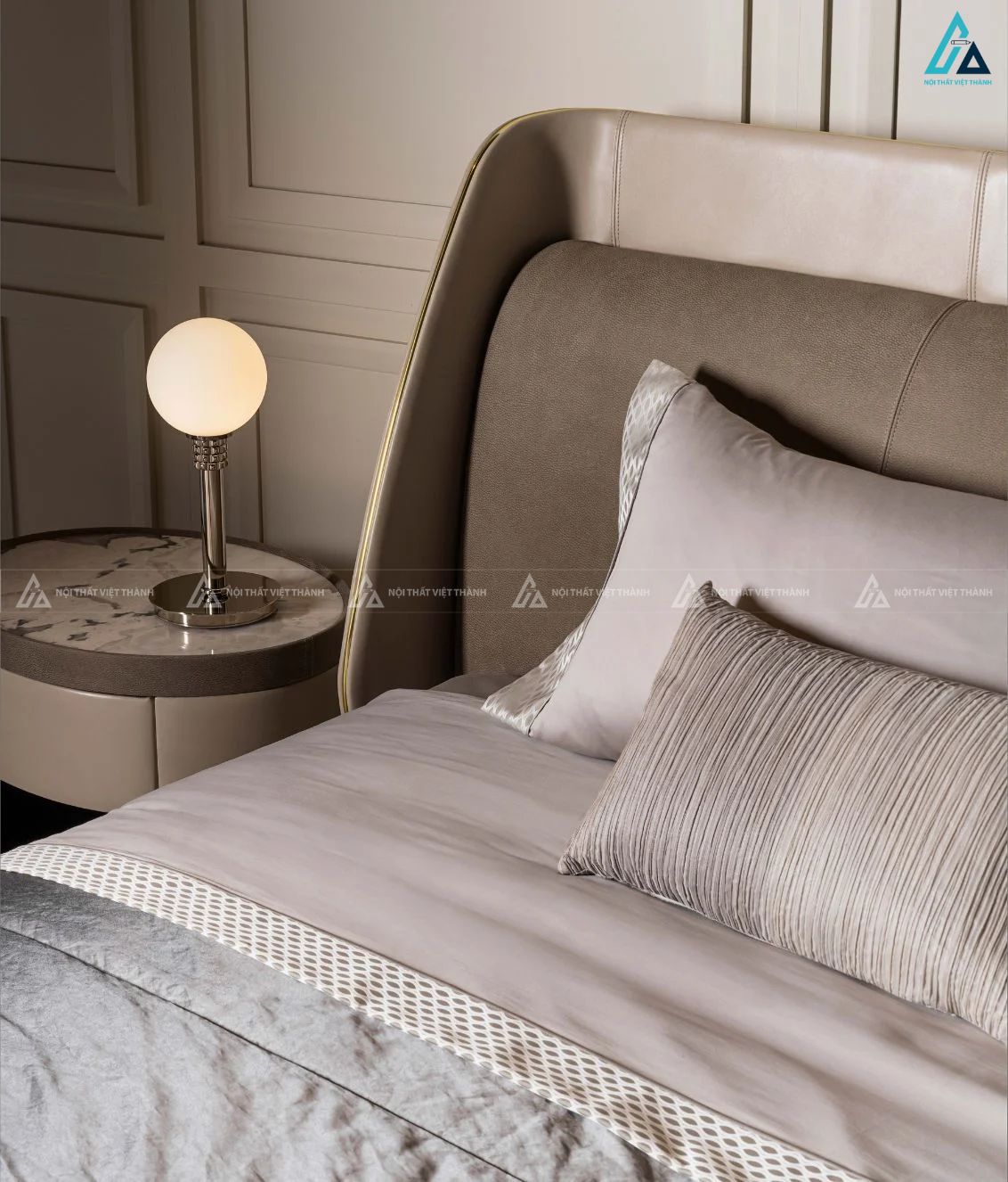 Tủ đầu giường tròn cao cấp thiết kế hiện đại sang trọng 4