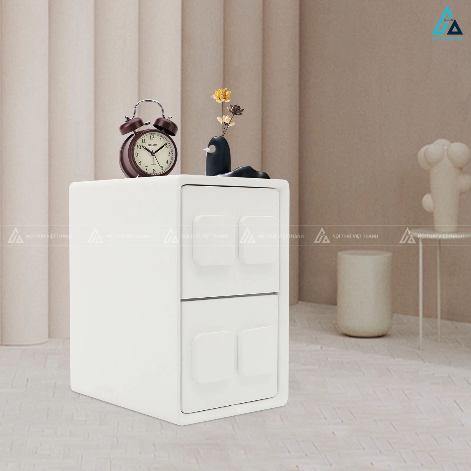 Tủ tab đầu giường 2 ngăn kéo phong cách tối giản tinh tế 5