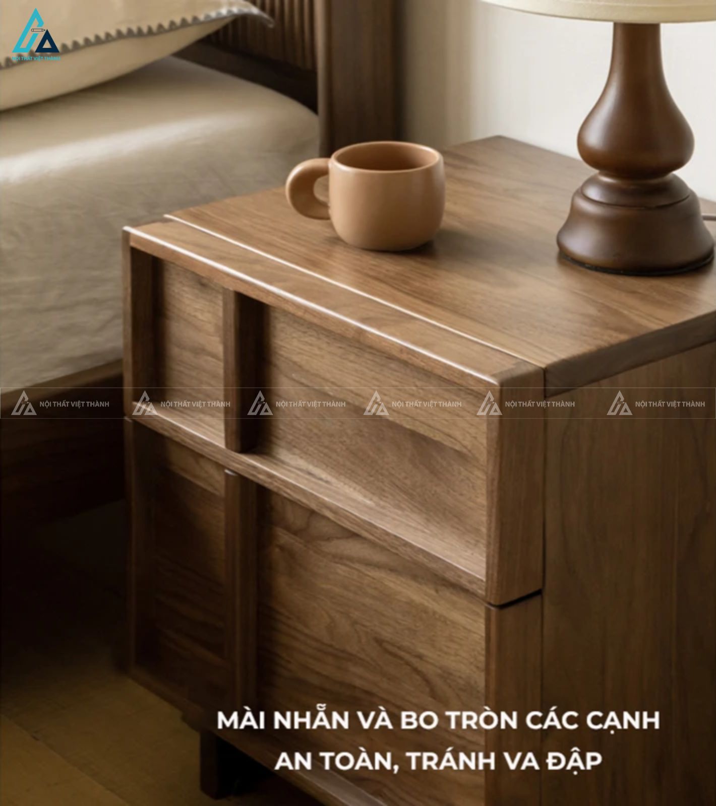 Tủ đầu giường thiết kế hình học đối xứng độc đáo hiện đại 6